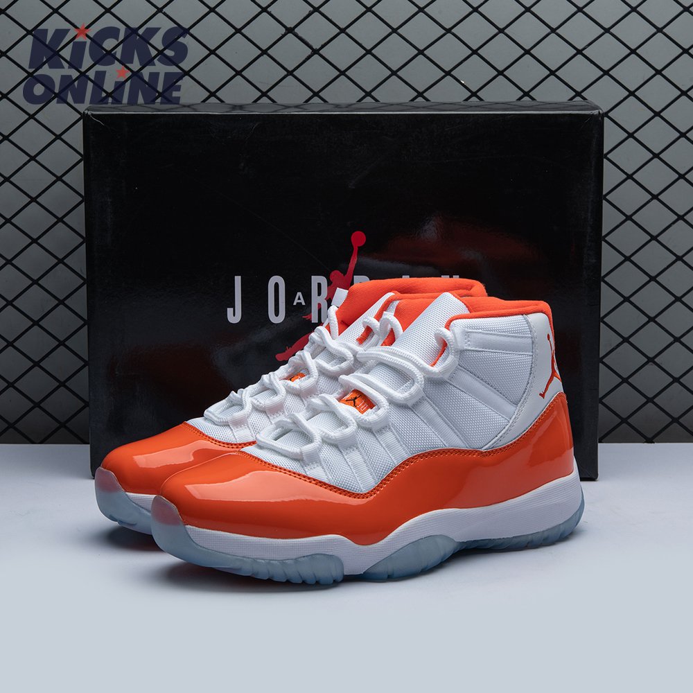 Air Jordan 11 Retro High 7210 White Orange Size 4048.5 [M2347249165